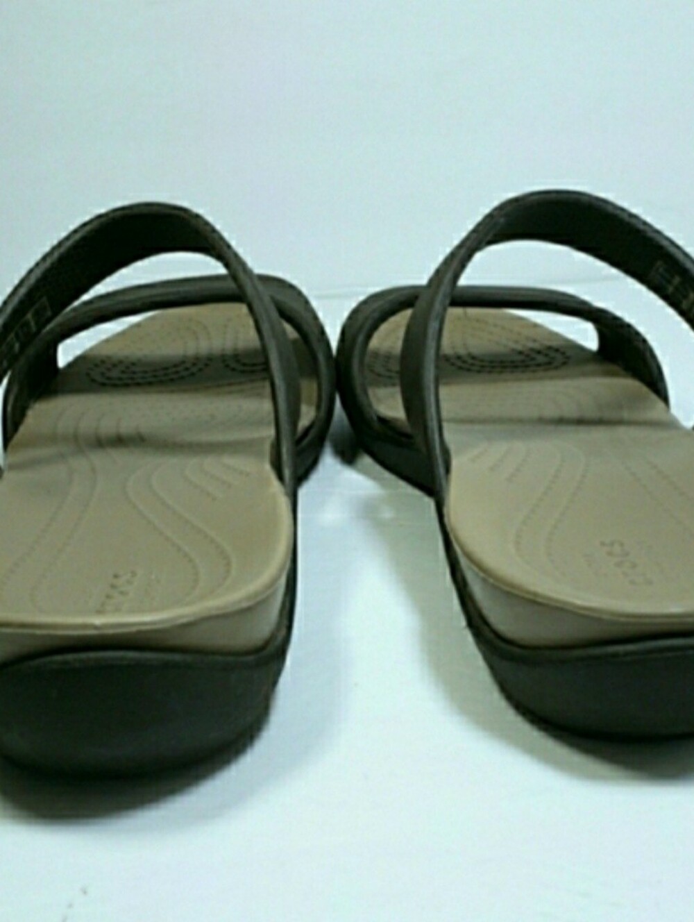 CROCS Slipon Foam Cushioned Wedge Heel Sandals - Picture 6 of 8